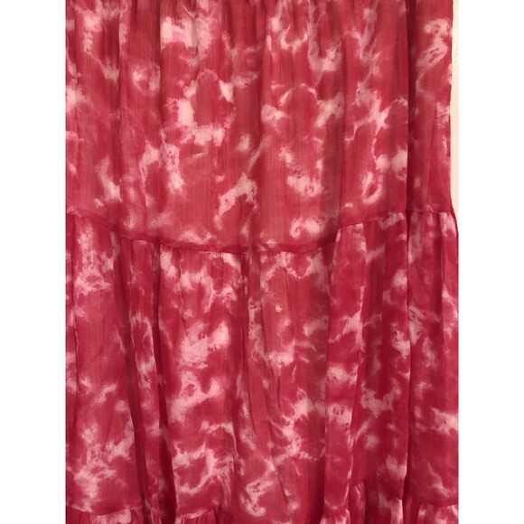 Linea by Louis Dell'Olio - Tie Dye Boho Skirt - Fuchsia Large L - Picture 3 of 4